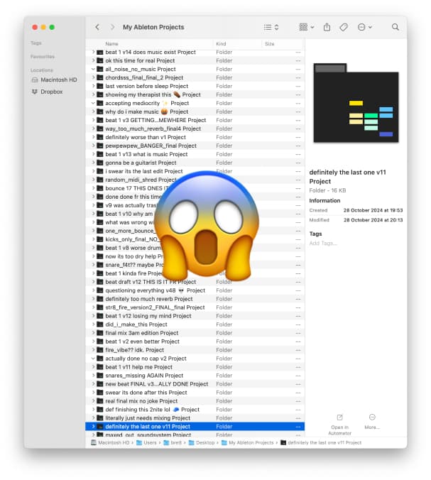 too many projects